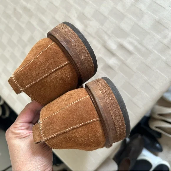 Warfield & Grand Suede Menlo Loafers in Rust - pearsons  display picture 1